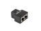 LANBERG Netzwerk-Splitter RJ45->2xRJ45 (geschirmt) CAT.6 sw