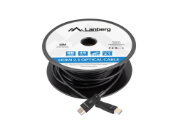 LANBERG HDMI M/M V2.1 Kabel 10m 8K optisch AOC schwarz
