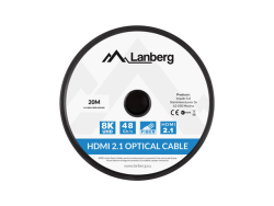 LANBERG HDMI M/M V2.1 Kabel 20m 8K optisch AOC schwarz
