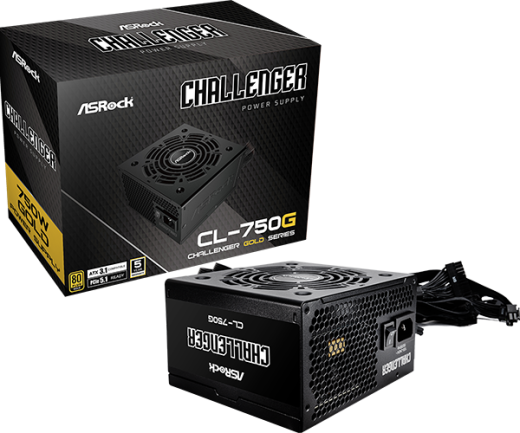 ASRock Challenger Series CL-750G 750W ATX 80+ Gold black retail