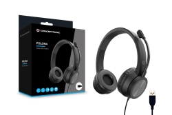 CONCEPTRONIC Headset Stereo USB-A/Mikro/Bedien./ANC 2.00m sw