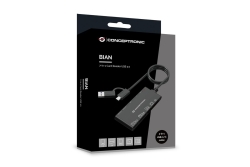 CONCEPTRONIC Kartenleser USB-A/-C3.2->7-in-1 schwarz