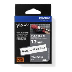 Original Brother DirectLabel schwarz auf weiss Laminat (TZE-FX231)