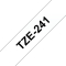 Original Brother DirectLabel schwarz auf weiss Laminat (TZE-241)