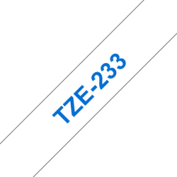 Original Brother DirectLabel blau auf weiss Laminat (TZE-233)