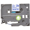 Original Brother DirectLabel blau auf weiss Laminat (TZE-233)