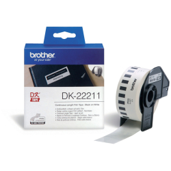 DK-Endlosetiketten Film - 29 mm x 15,24 m, schwarz auf...