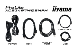 IIYAMA 86,4cm (34) XCB3497WQSNPH-B1 21:9 HDMI+DP+USB-C Webc