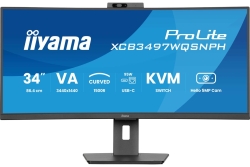 IIYAMA 86,4cm (34) XCB3497WQSNPH-B1 21:9 HDMI+DP+USB-C Webc