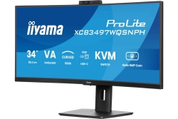 IIYAMA 86,4cm (34) XCB3497WQSNPH-B1 21:9 HDMI+DP+USB-C Webc