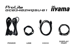 IIYAMA 86.4cm (34) GCB3482WQSU-B1 21:9 2xHDMi+DP+USB-C Curv