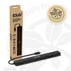 Club3D USB-C 10in1-HUB >HDMI/3xUSB-C/3xUSB/LAN 8K30Hz PD140W retail