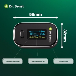 Dr. Senst Fingerspitzen Pulsoximeter YK-80B inkl. Batterie