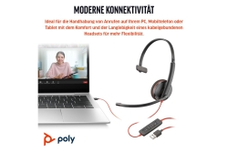 Poly Blackwire 3210 Mono USB-C/A bulk