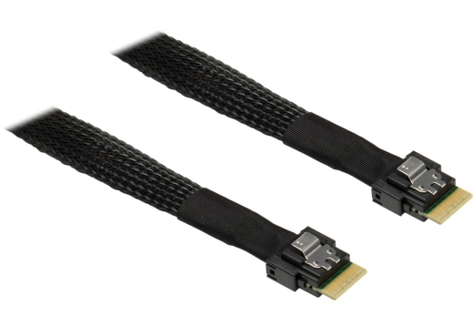 Inter-Tech Kabel SFF 8654-4i -> SFF 8654-4i- 0,7m