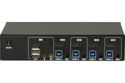 Inter-Tech IPC KVM Switch AC-41HUS HDMI, 4K@60Hz