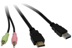 Inter-Tech IPC KVM Switch AC-42HUS HDMI, 4K@60Hz