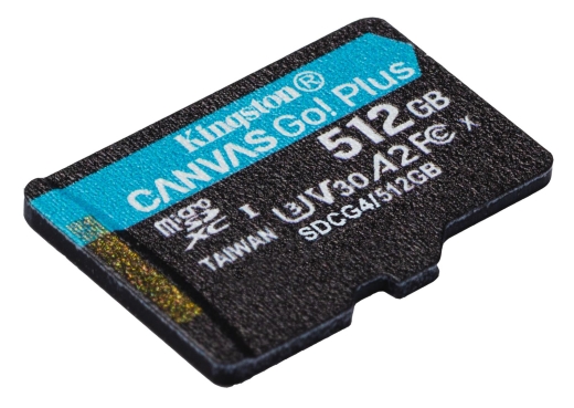 SD MicroSD Card 512GB Kingston SDXC Canvas Go Plus retail