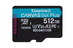 SD MicroSD Card 512GB Kingston SDXC Canvas Go Plus retail