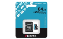 SD MicroSD Card 64GB Kingston SDXC Canvas Go Plus retail