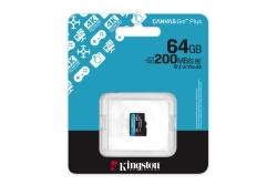 SD MicroSD Card 64GB Kingston SDXC Canvas Go Plus retail