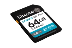 SD Card 64GB Kingston SDXC Canvas Go Plus C10 retail