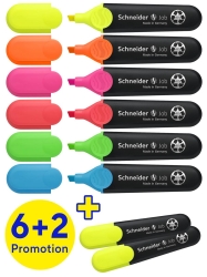 Schneider Textmarker Job sortiert Karton-Etui 8 Stk. Aktion