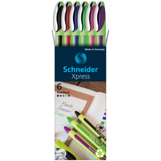 Schneider Fineliner Xpress 08 Karton-Etui 6 Stk.