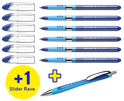 Schneider Kugelschreiber Slider Basic XB Rave 6er Blau