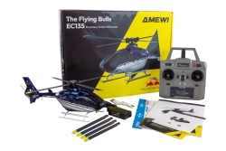 Amewi RC Helikopter EC135 Li-Po Akku 400mAh blau/schwarz