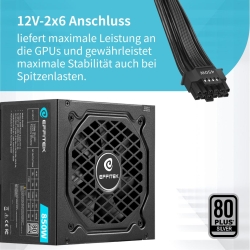 EFFITEK Netzteil 850W Silver ATX 3.1, PCI 5.1