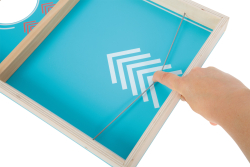Cornhole und Sling Puck Spiel „Active“