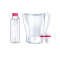 Tischwasserfilter AQUALIZER Home 2,6l + 1x Magnesium Mineralizer + Glasflasche