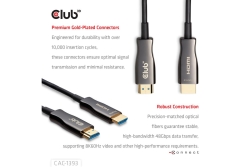 Club3D HDMI-Kabel A -> A 2.1 aktiv opt. 8K60Hz UHD 50 Meter retail