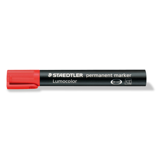 Permanentmarker Lumocolor® 350, nachfüllbar, rot