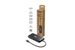Club3D USB-C 8in1-HUB >DP1.4/HDMI2.0/USB-C/LAN 8K30Hz PD100W retail