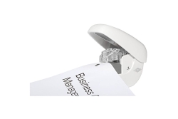 WEDO Klammerloser Hefter Mini bis zu 5 Blatt Papier weiß