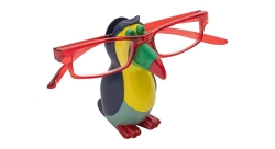 WEDO Brillenhalter Tukan, Polyresin, Bunt, 8 x 3,7 x 9,2 cm