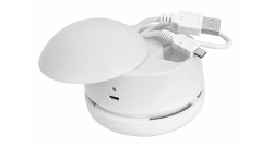WEDO Tischstaubsauger W2D2 wiederaufladbar USB Kabel weiß