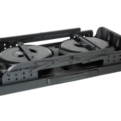 WEDO Camping Set 1 Tisch und 2 Teleskophocker NXT schwarz