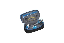 WEDO Mäppchen Schlamperbox schwarz/hellblau