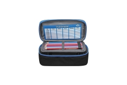 WEDO Mäppchen Schlamperbox schwarz/hellblau