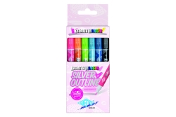 WEDO Kreativ-Marker Silver+Outline 6er Set sortiert