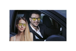 WEDO Nachtsichtbrille schwarz Polarized gelb getönt