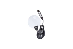 WEDO Tischlupe Pocket mit LED inkl. Batterien schwarz