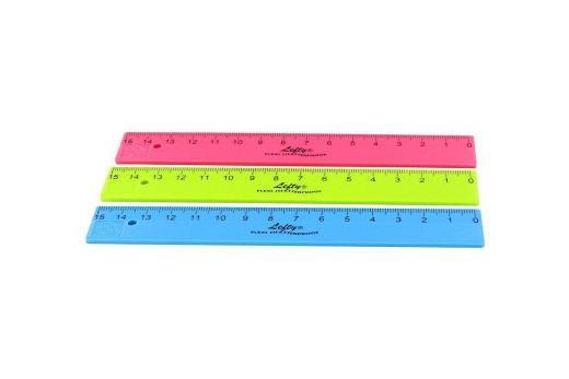 WEDO Lineal 15 cm für Linkshänder KUM L1 Lefty Flexi