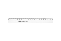 WEDO Lineal 20 cm Kunststoff transp.