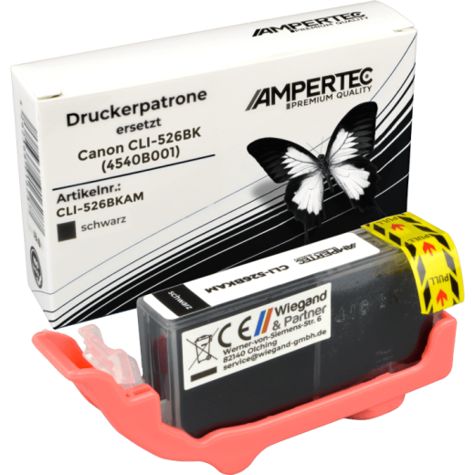 Ampertec Tinte ersetzt Canon 4540B001 CLI-526BK schwarz