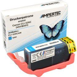 Ampertec Tinte ersetzt Canon 4541B001 CLI-526C cyan