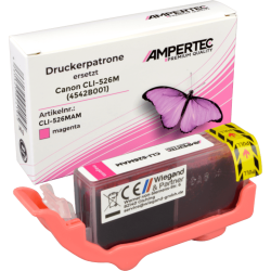 Ampertec Tinte ersetzt Canon 4542B001 CLI-526M magenta